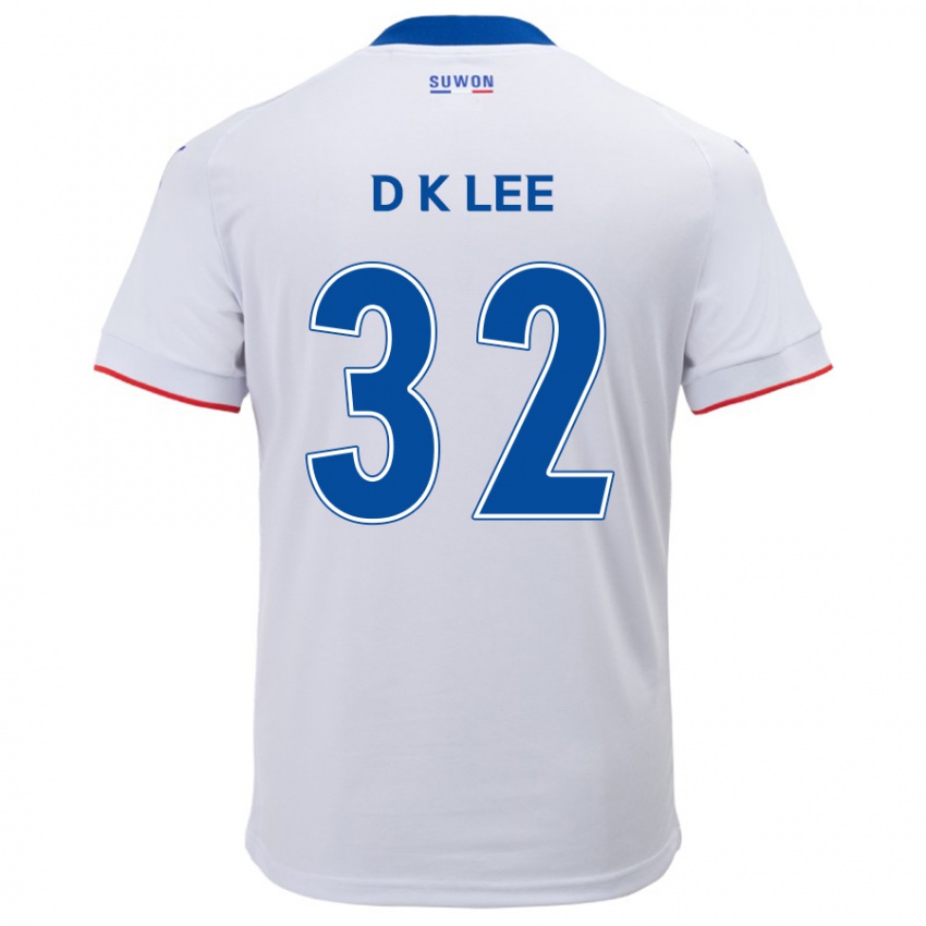 Kinder Kyu-Dong Lee #32 Weiß Blau Auswärtstrikot Trikot 2024/25 T-Shirt