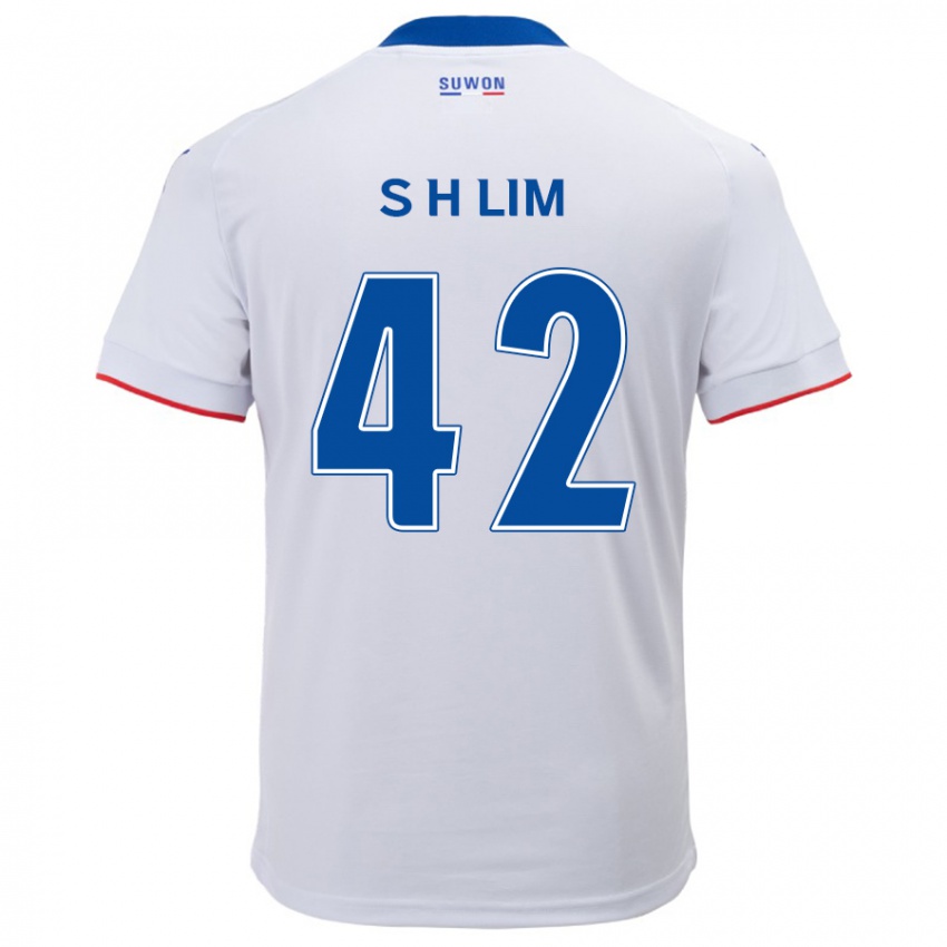 Kinder Hyun-Sub Lim #42 Weiß Blau Auswärtstrikot Trikot 2024/25 T-Shirt