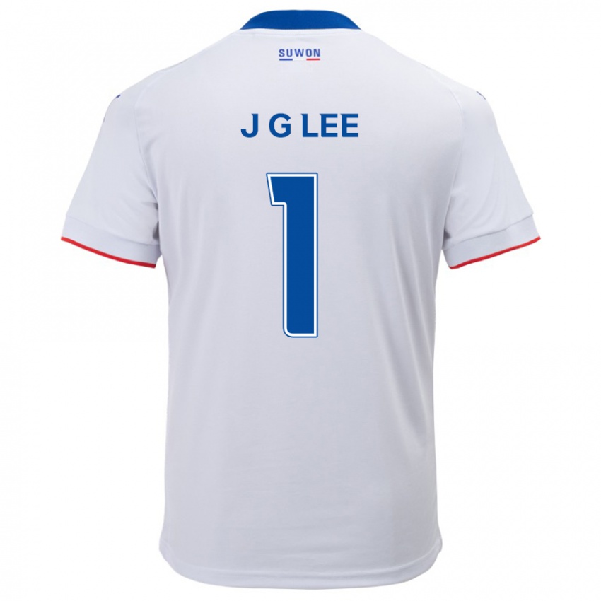 Kinder Gyeong-Jun Lee #1 Weiß Blau Auswärtstrikot Trikot 2024/25 T-Shirt