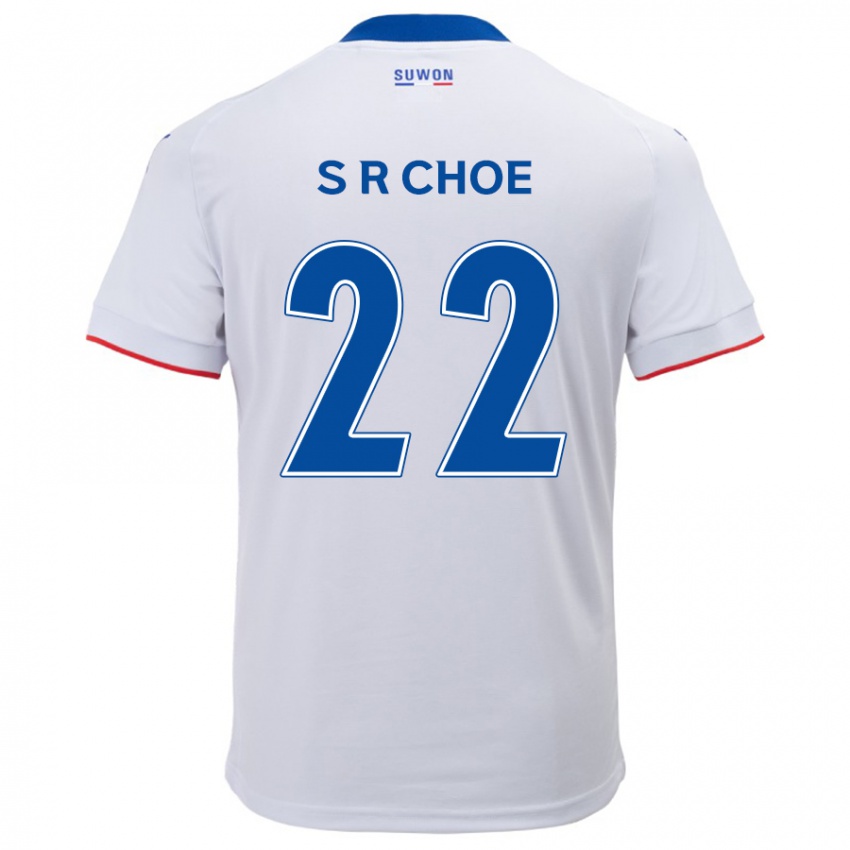 Kinder Ryun-Seong Choe #22 Weiß Blau Auswärtstrikot Trikot 2024/25 T-Shirt