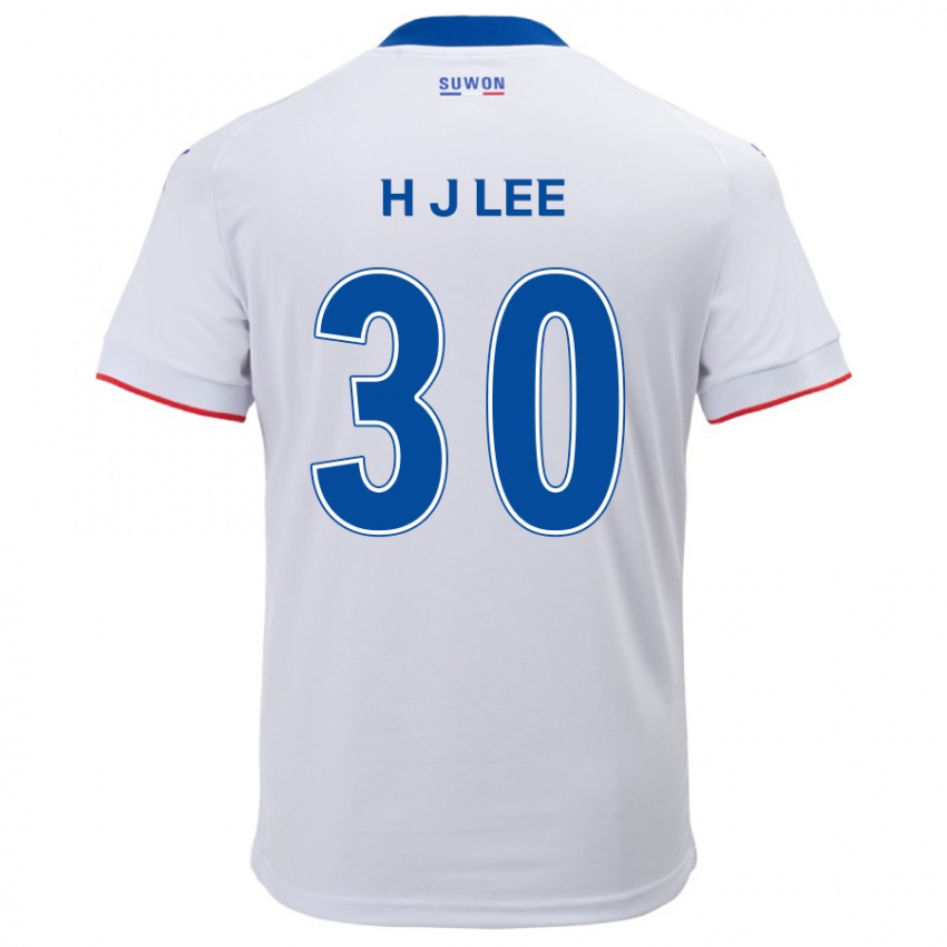 Kinder Ji-Ho Lee #30 Weiß Blau Auswärtstrikot Trikot 2024/25 T-Shirt