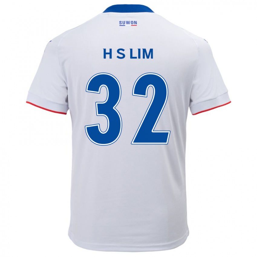 Kinder Seong-Hyeon Lim #32 Weiß Blau Auswärtstrikot Trikot 2024/25 T-Shirt