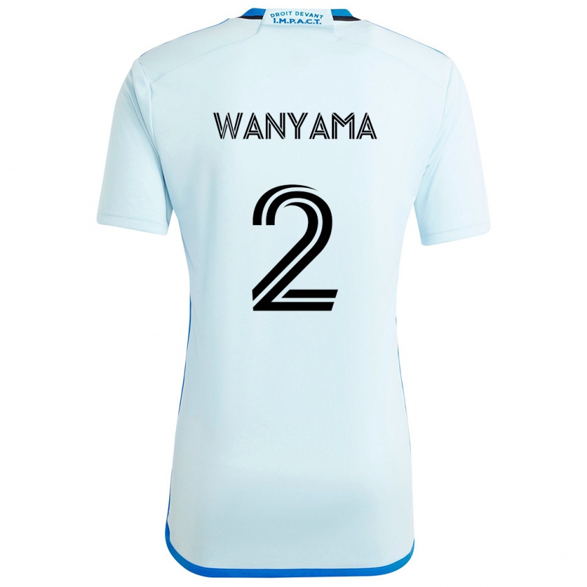 Kinder Victor Wanyama #2 Eisblau Auswärtstrikot Trikot 2024/25 T-Shirt