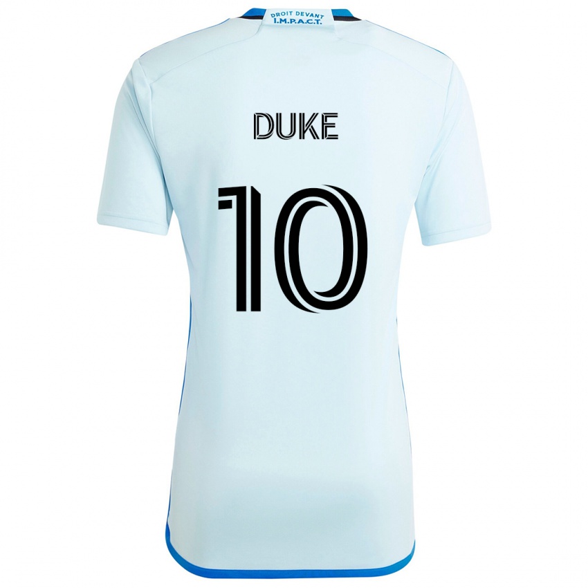 Kinder Bryce Duke #10 Eisblau Auswärtstrikot Trikot 2024/25 T-Shirt