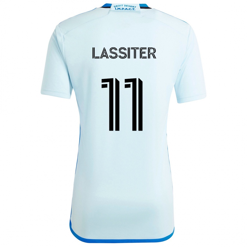 Kinder Ariel Lassiter #11 Eisblau Auswärtstrikot Trikot 2024/25 T-Shirt