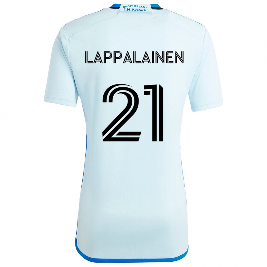 Kinder Lassi Lappalainen #21 Eisblau Auswärtstrikot Trikot 2024/25 T-Shirt