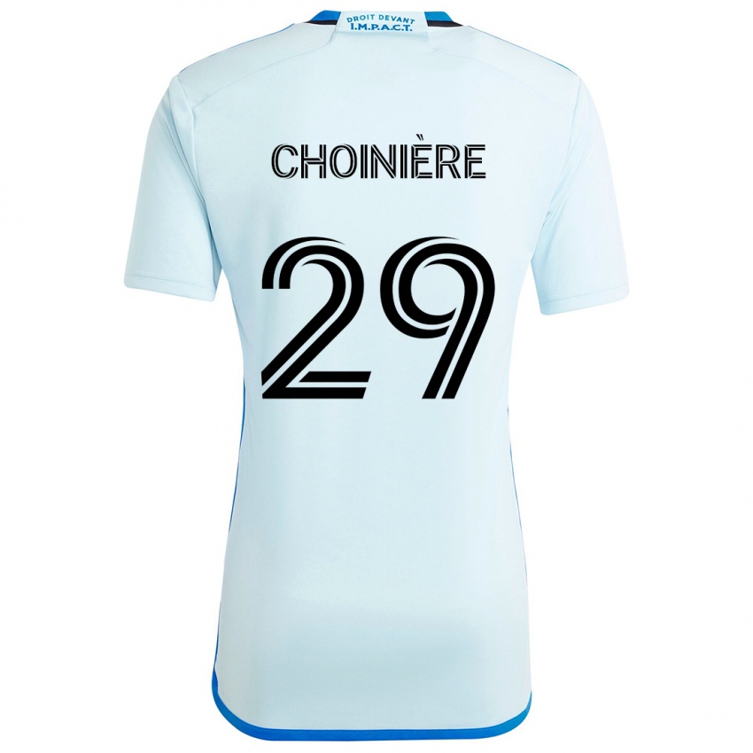 Kinder Mathieu Choinière #29 Eisblau Auswärtstrikot Trikot 2024/25 T-Shirt