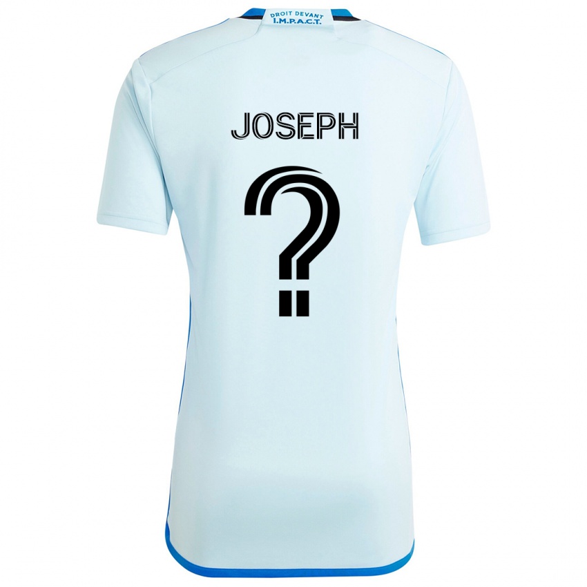 Kinder Sebastien Joseph #0 Eisblau Auswärtstrikot Trikot 2024/25 T-Shirt