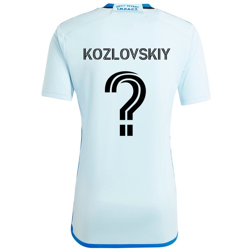 Kinder Sergei Kozlovskiy #0 Eisblau Auswärtstrikot Trikot 2024/25 T-Shirt