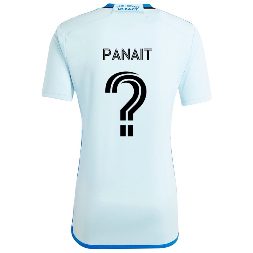 Kinder Daniel Panait #0 Eisblau Auswärtstrikot Trikot 2024/25 T-Shirt