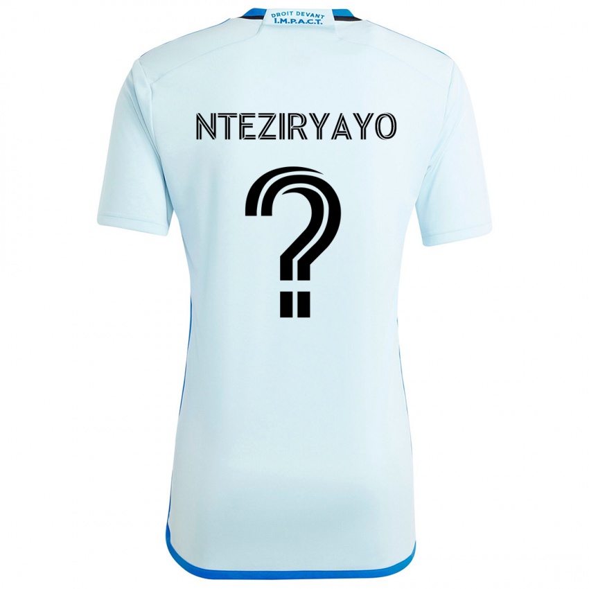 Kinder Josh Nteziryayo #0 Eisblau Auswärtstrikot Trikot 2024/25 T-Shirt