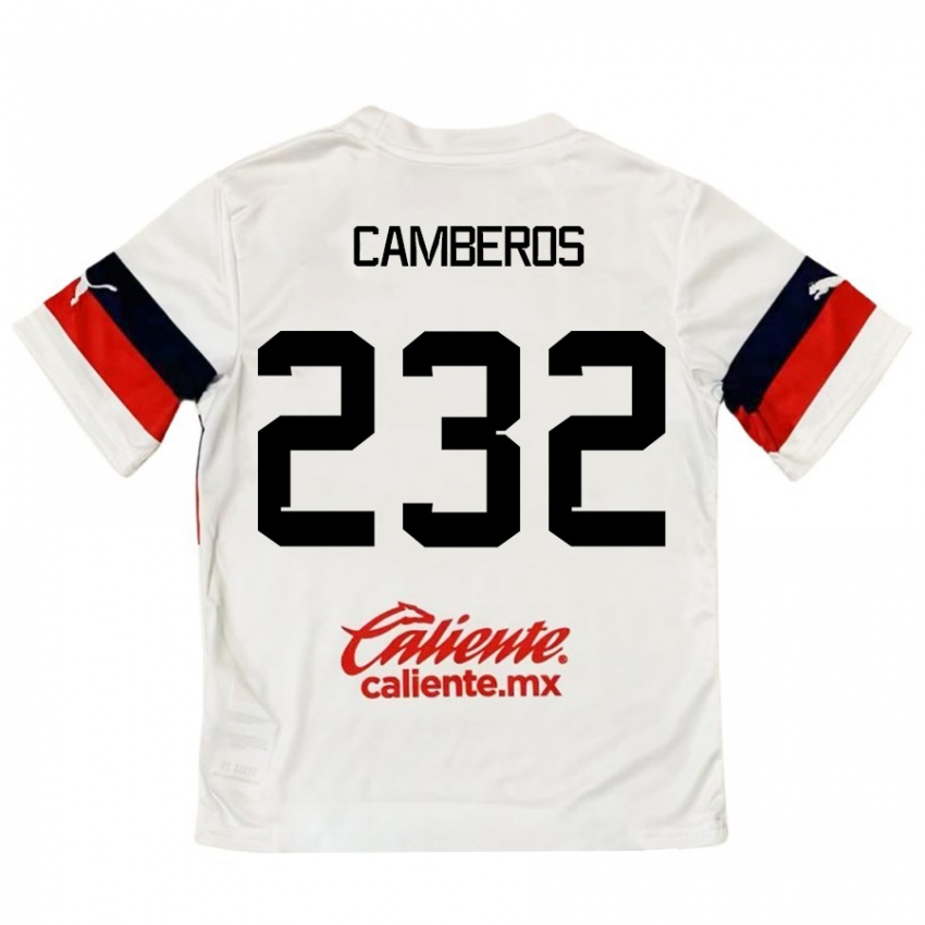 Kinder Hugo Camberos #232 Weiß Rot Auswärtstrikot Trikot 2024/25 T-Shirt