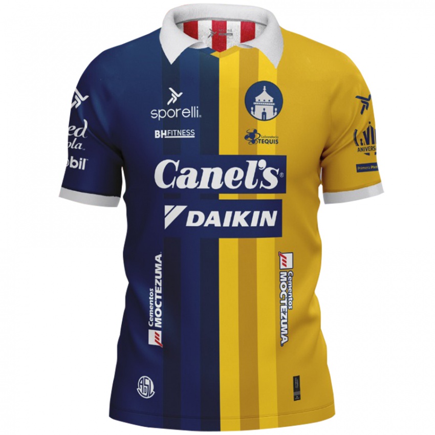 Kinder Daniel Guillén #15 Blau Gelb Auswärtstrikot Trikot 2024/25 T-Shirt