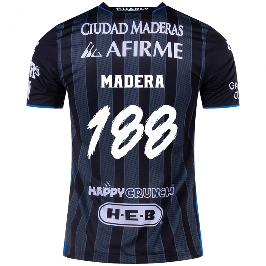 Kinder Héctor Madera #188 Weiß Schwarz Auswärtstrikot Trikot 2024/25 T-Shirt