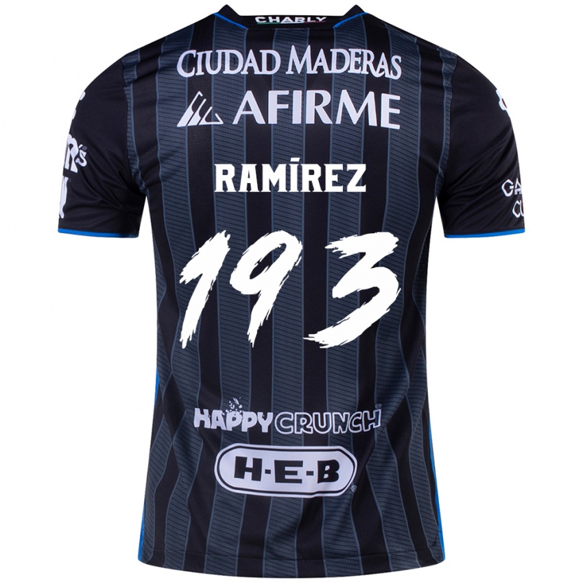 Kinder Ángel Ramírez #193 Weiß Schwarz Auswärtstrikot Trikot 2024/25 T-Shirt