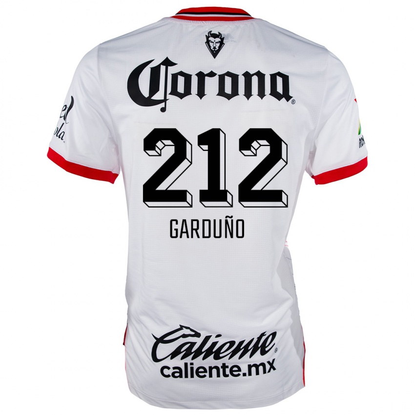 Kinder Carlos Garduño #212 Weiß Rot Auswärtstrikot Trikot 2024/25 T-Shirt