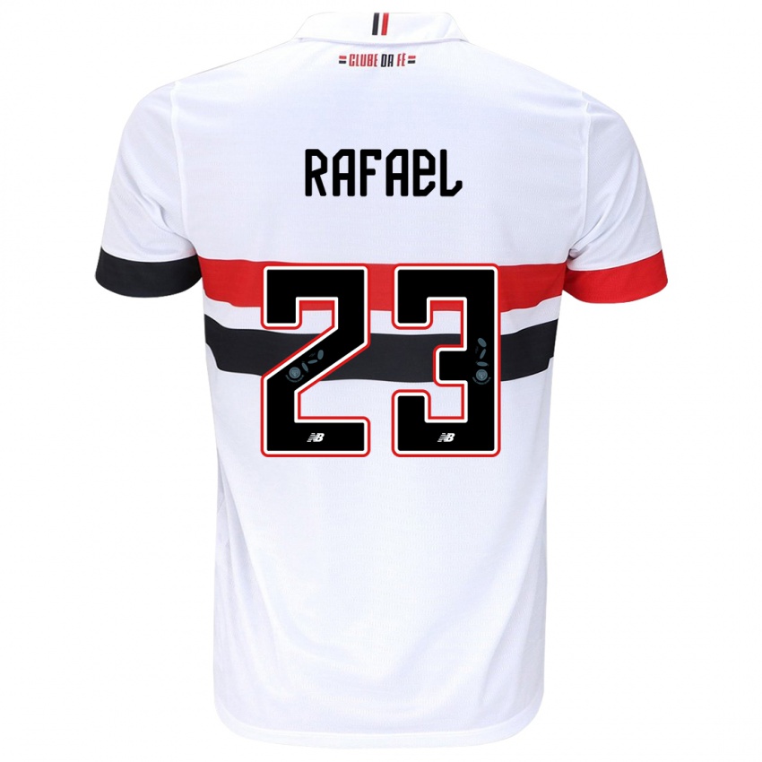 Herren Rafael #23 Weiß Rot Schwarz Heimtrikot Trikot 2024/25 T-Shirt