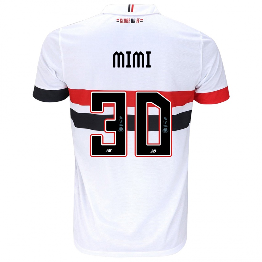 Herren Mimi #30 Weiß Rot Schwarz Heimtrikot Trikot 2024/25 T-Shirt