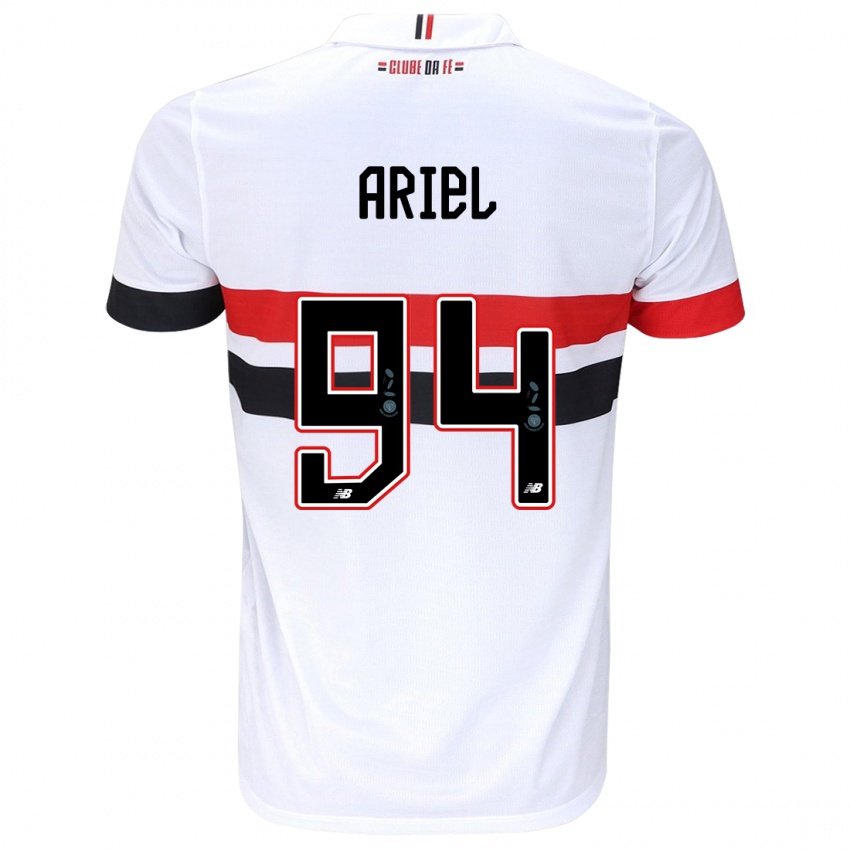 Herren Ariel #94 Weiß Rot Schwarz Heimtrikot Trikot 2024/25 T-Shirt