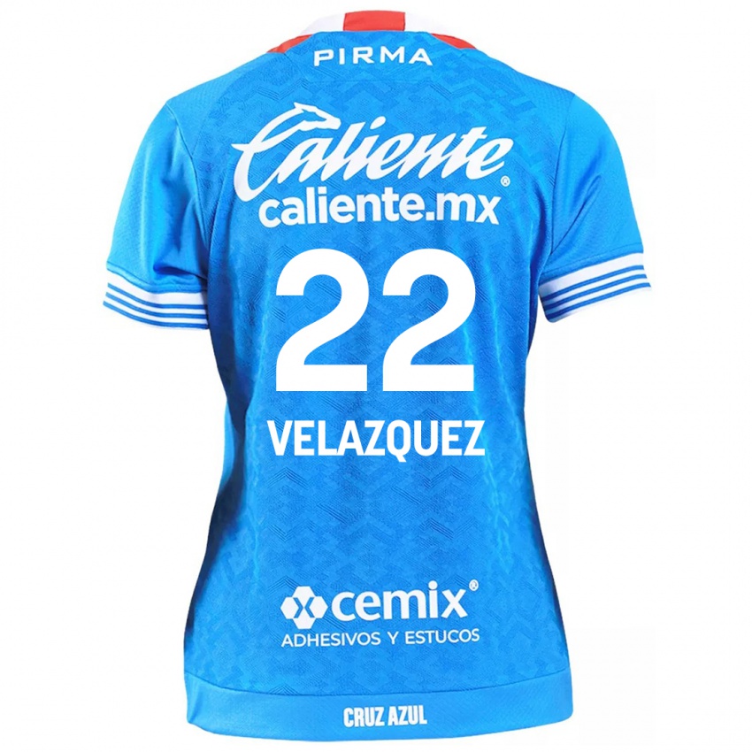 Herren Hireri Velazquez #22 Himmelblau Heimtrikot Trikot 2024/25 T-Shirt