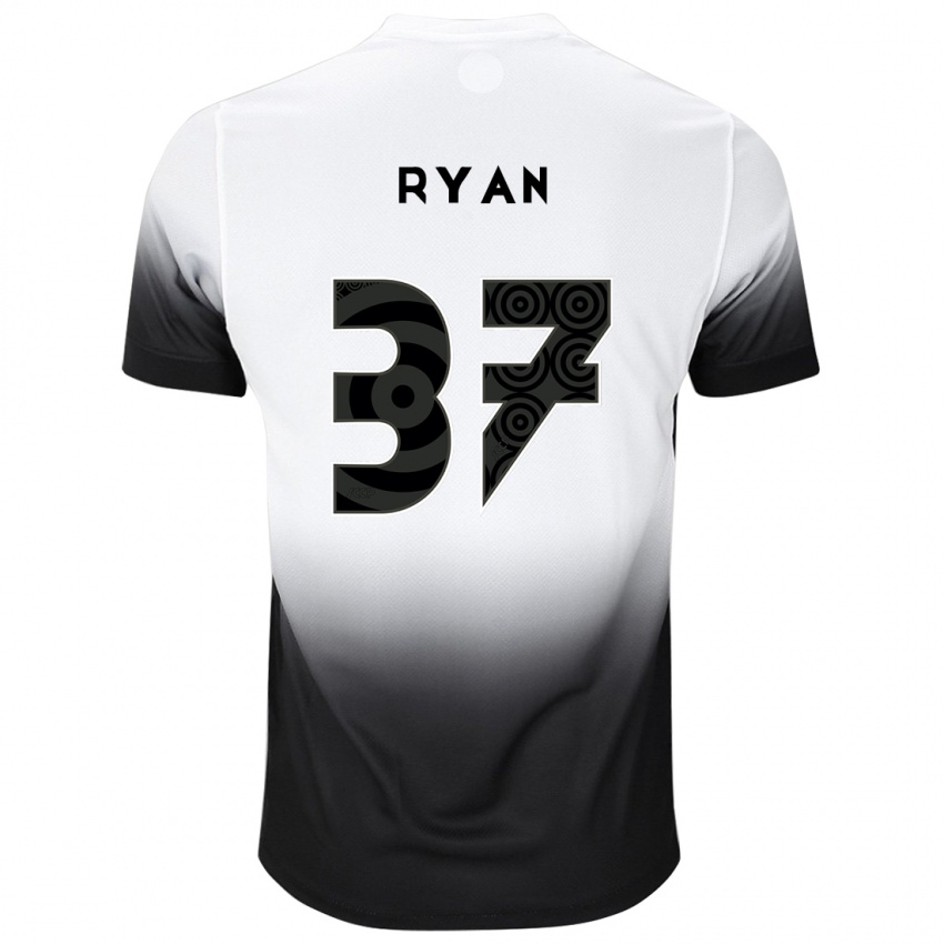 Herren Ryan #37 Weiß Schwarz Heimtrikot Trikot 2024/25 T-Shirt