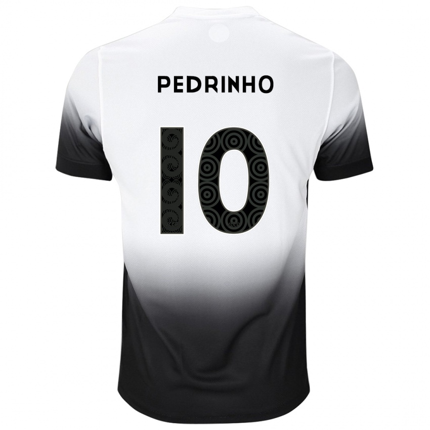 Herren Pedrinho #10 Weiß Schwarz Heimtrikot Trikot 2024/25 T-Shirt