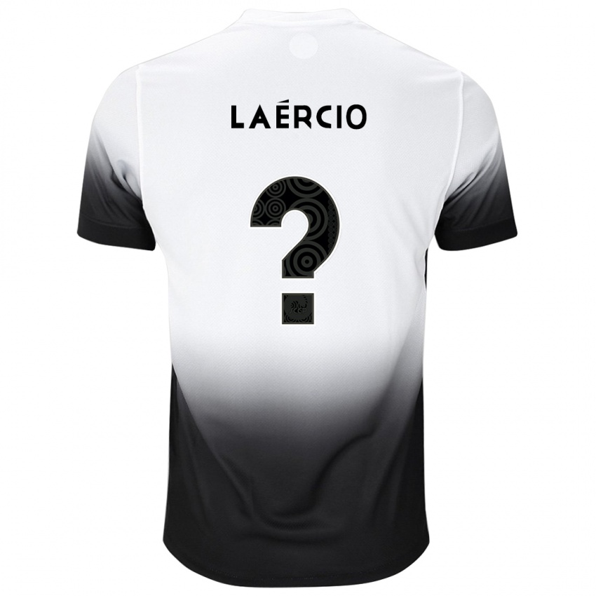 Herren Laércio #0 Weiß Schwarz Heimtrikot Trikot 2024/25 T-Shirt