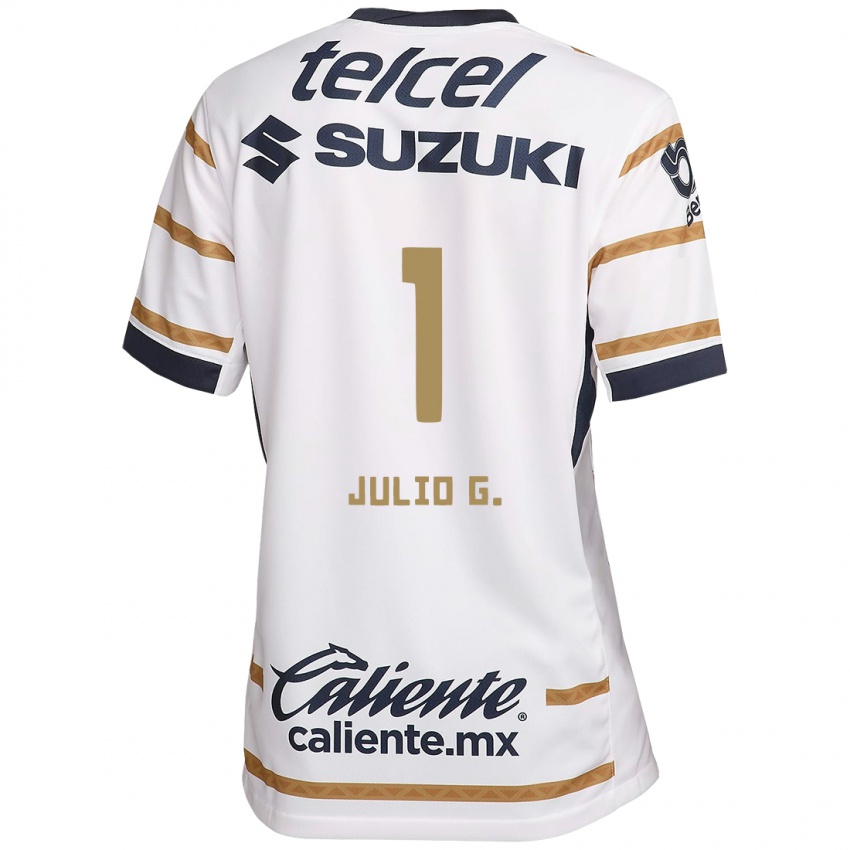 Herren Julio Gonzalez #1 Weißer Obsidian Heimtrikot Trikot 2024/25 T-Shirt