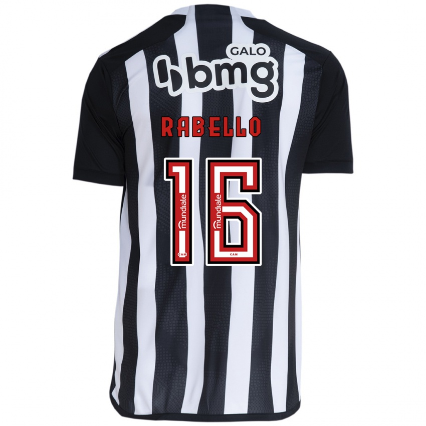 Herren Igor Rabello #16 Weiß Schwarz Heimtrikot Trikot 2024/25 T-Shirt