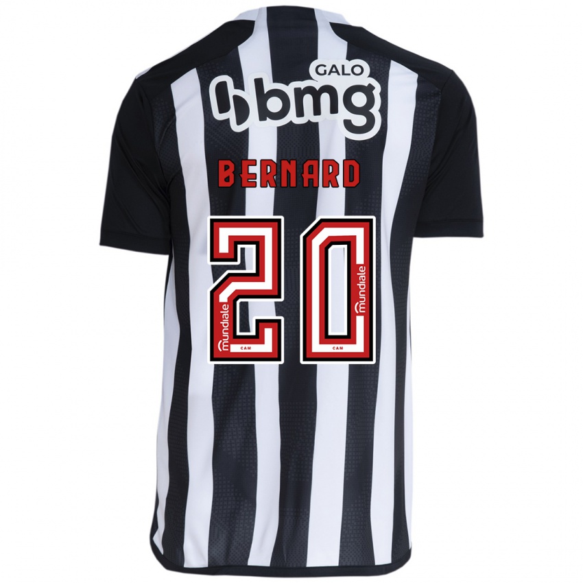 Herren Bernard #20 Weiß Schwarz Heimtrikot Trikot 2024/25 T-Shirt