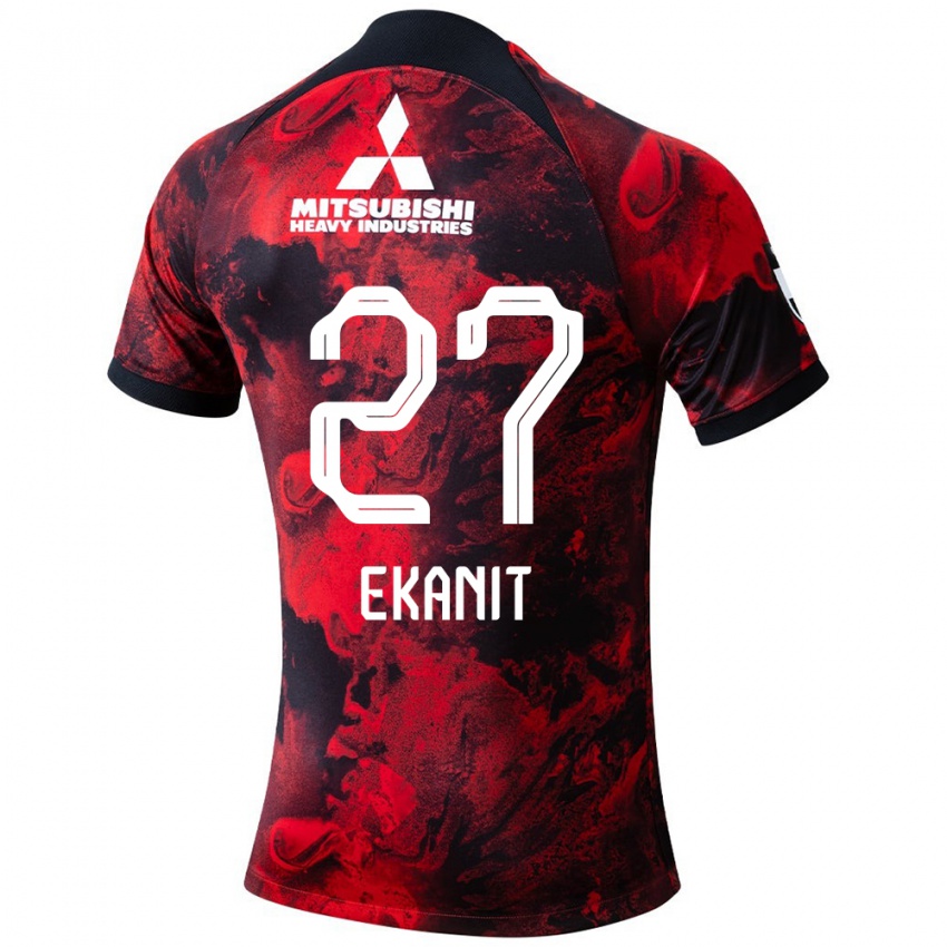 Herren Ekanit Panya #27 Rot Schwarz Heimtrikot Trikot 2024/25 T-Shirt