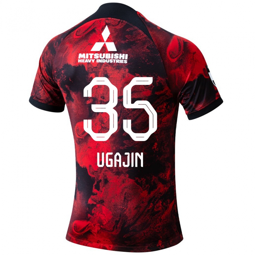 Herren Tomoya Ugajin #35 Rot Schwarz Heimtrikot Trikot 2024/25 T-Shirt