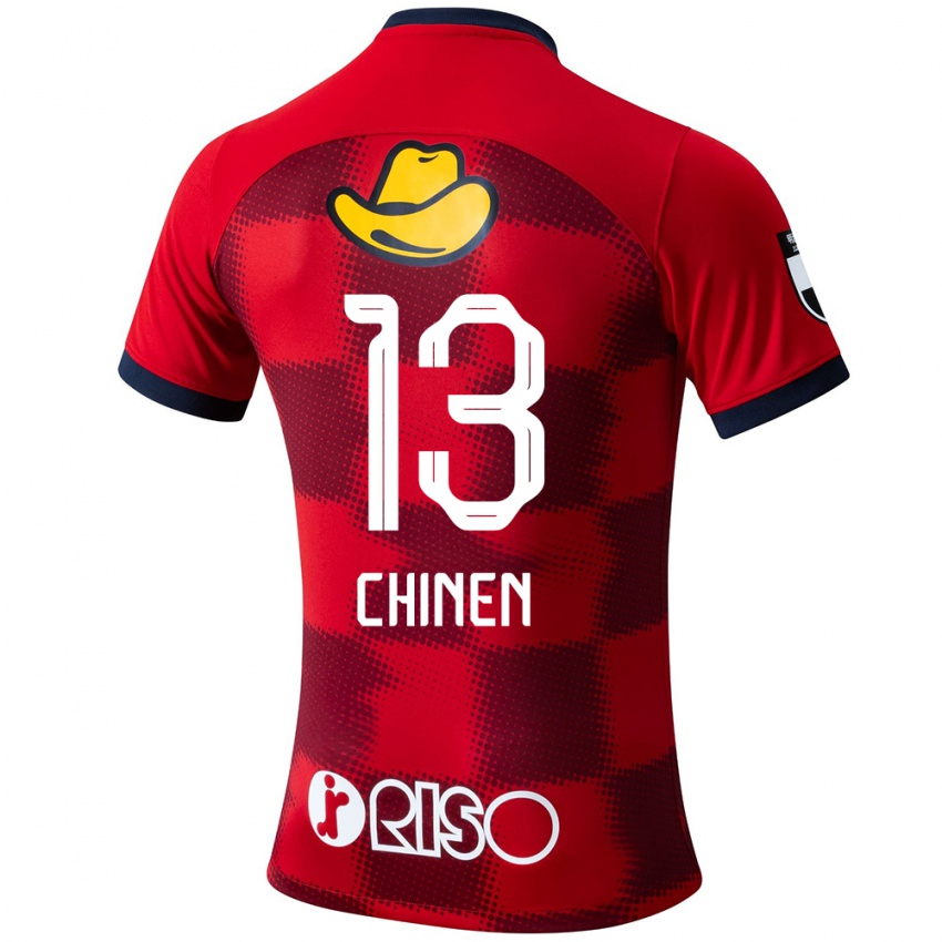 Herren Kei Chinen #13 Rot Blau Weiß Heimtrikot Trikot 2024/25 T-Shirt