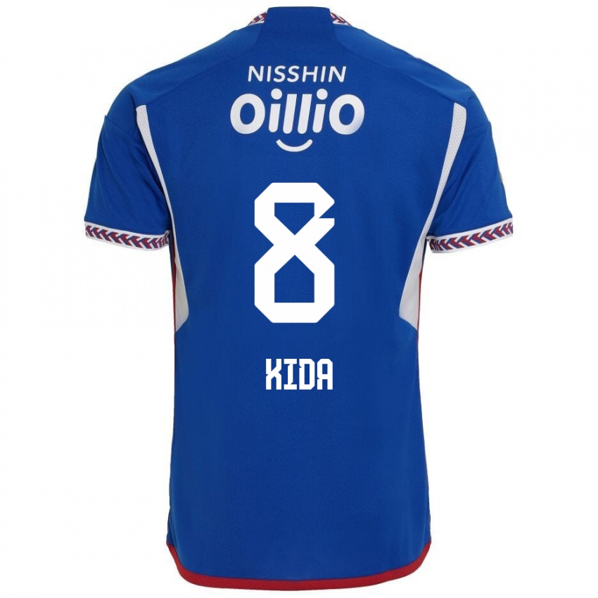 Herren Takuya Kida #8 Blau Weiß Rot Heimtrikot Trikot 2024/25 T-Shirt