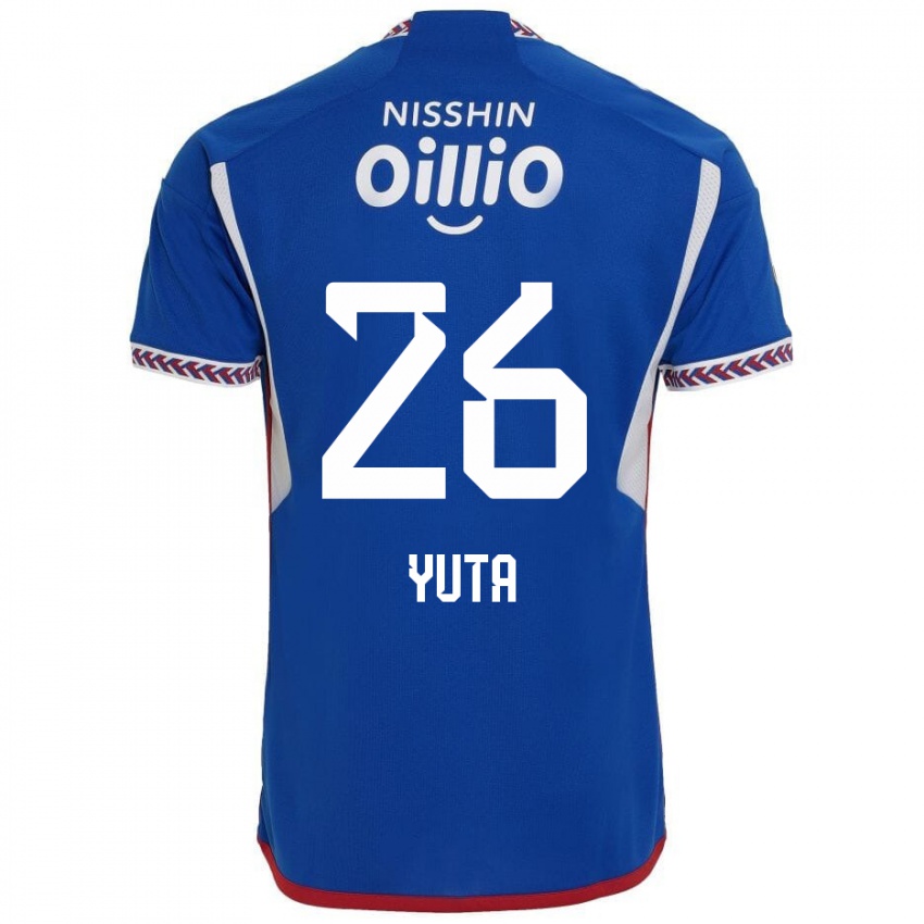 Herren Yuta Koike #26 Blau Weiß Rot Heimtrikot Trikot 2024/25 T-Shirt