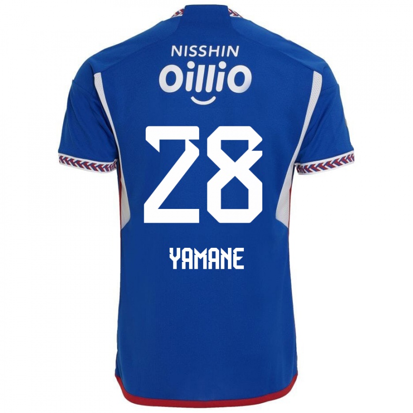 Herren Riku Yamane #28 Blau Weiß Rot Heimtrikot Trikot 2024/25 T-Shirt