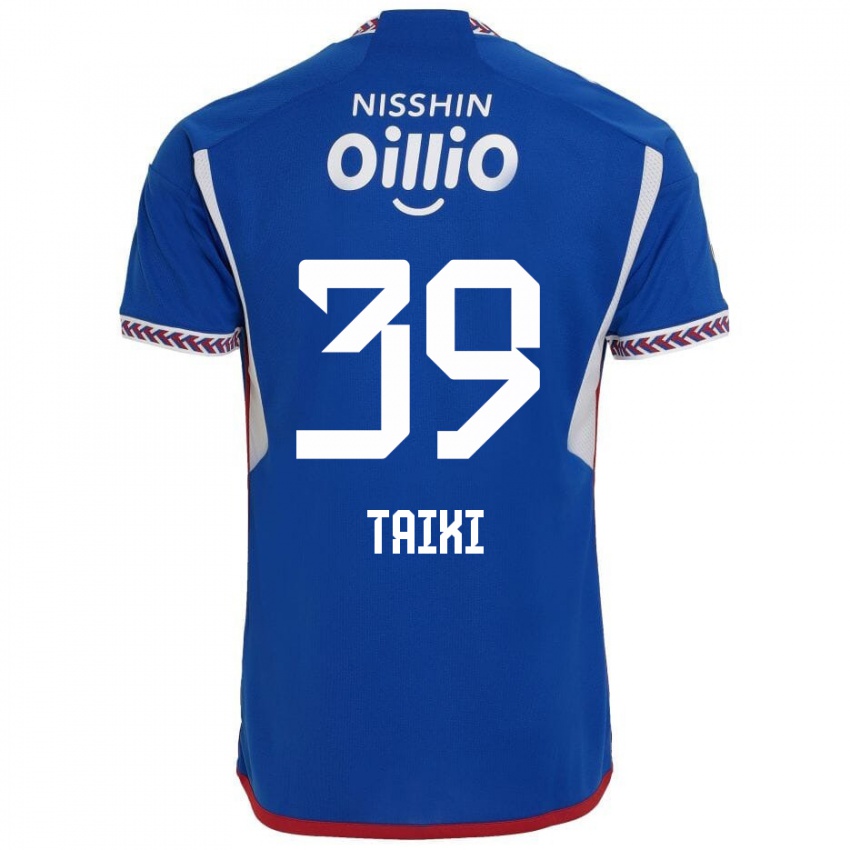 Herren Taiki Watanabe #39 Blau Weiß Rot Heimtrikot Trikot 2024/25 T-Shirt