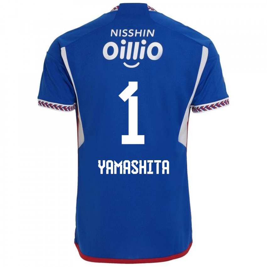 Herren Shoma Yamashita #1 Blau Weiß Rot Heimtrikot Trikot 2024/25 T-Shirt