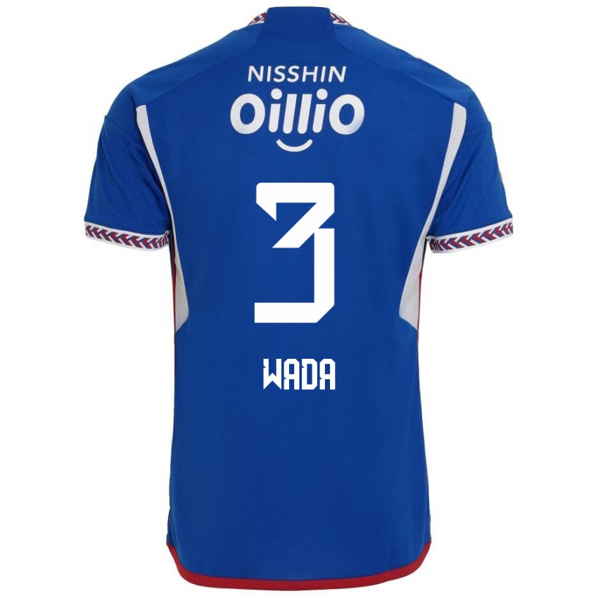 Herren Yusei Wada #3 Blau Weiß Rot Heimtrikot Trikot 2024/25 T-Shirt