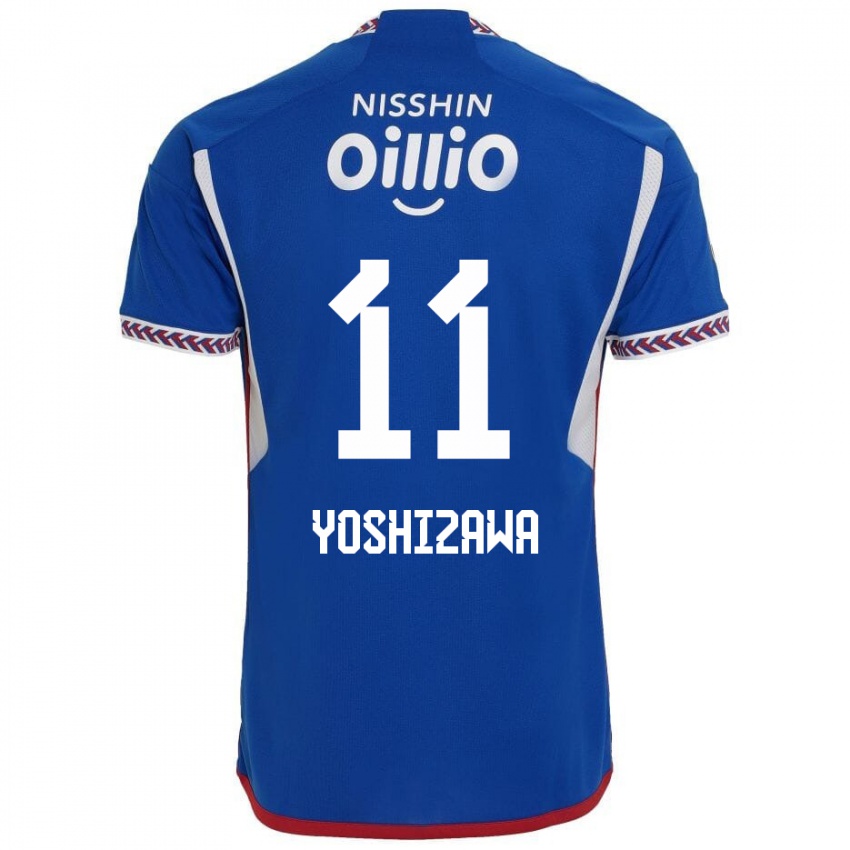 Herren Mirai Yoshizawa #11 Blau Weiß Rot Heimtrikot Trikot 2024/25 T-Shirt