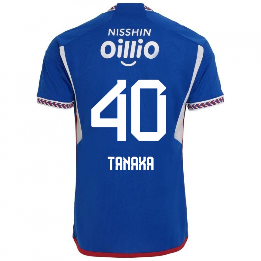 Herren Hiei Tanaka #40 Blau Weiß Rot Heimtrikot Trikot 2024/25 T-Shirt