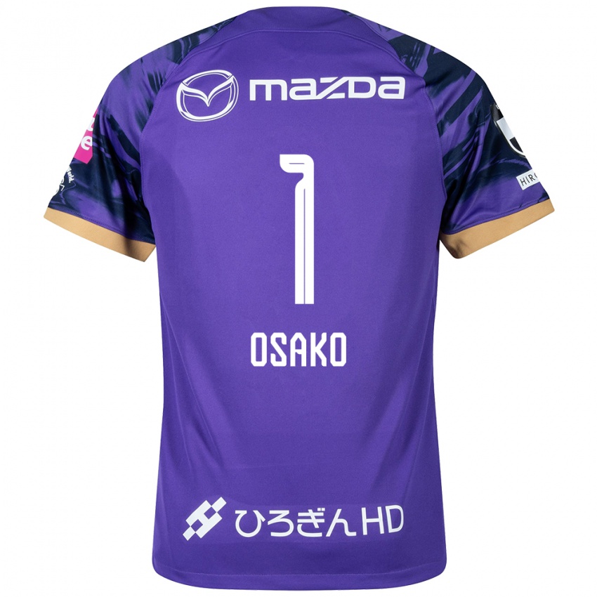 Herren Keisuke Osako #1 Lila Weiß Heimtrikot Trikot 2024/25 T-Shirt