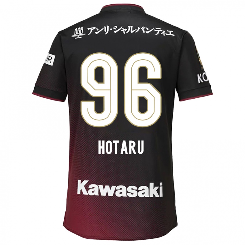 Herren Hotaru Yamaguchi #96 Schwarz Rot Heimtrikot Trikot 2024/25 T-Shirt