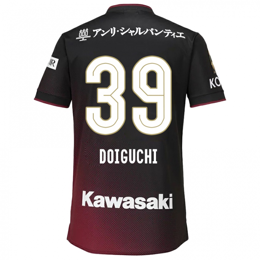 Herren Ritsu Doiguchi #39 Schwarz Rot Heimtrikot Trikot 2024/25 T-Shirt