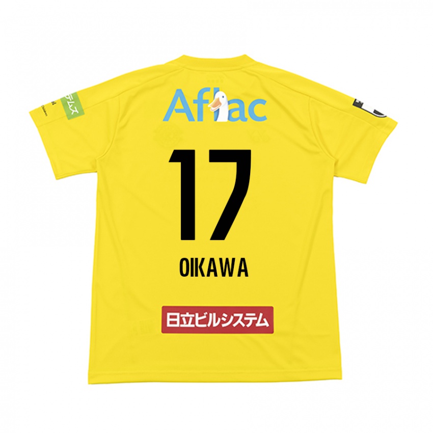 Herren Koki Oikawa #17 Gelb Schwarz Heimtrikot Trikot 2024/25 T-Shirt