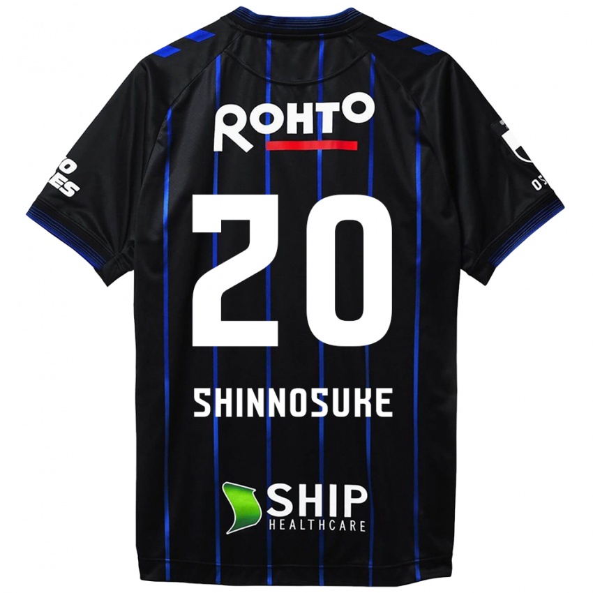 Herren Shinnosuke Nakatani #20 Schwarz Blau Heimtrikot Trikot 2024/25 T-Shirt