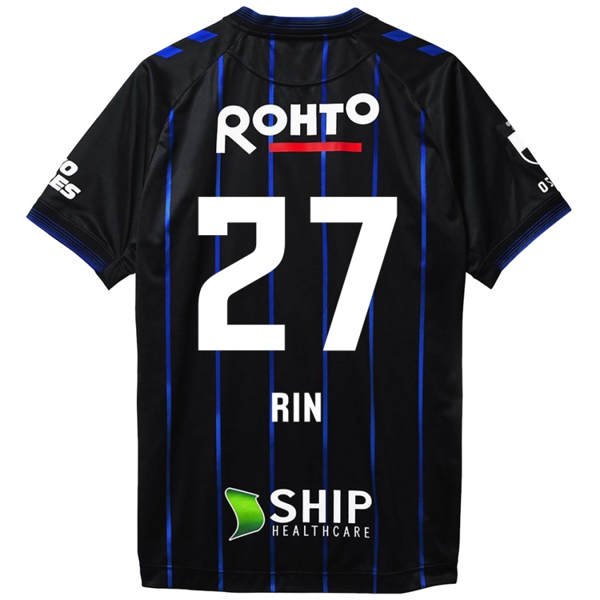 Herren Rin Mito #27 Schwarz Blau Heimtrikot Trikot 2024/25 T-Shirt