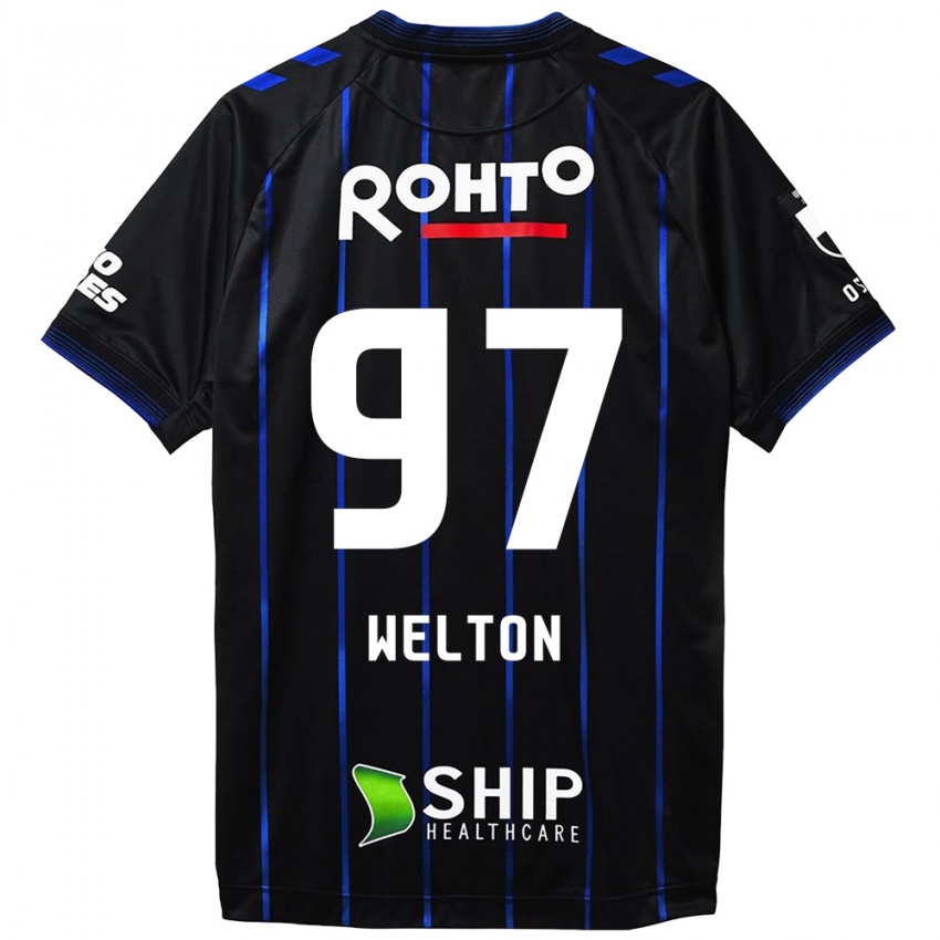 Herren Welton #97 Schwarz Blau Heimtrikot Trikot 2024/25 T-Shirt