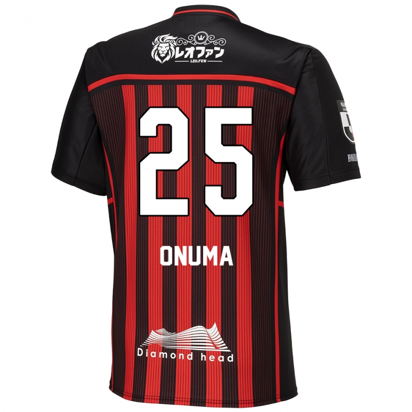 Herren Akito Onuma #25 Rot Schwarz Heimtrikot Trikot 2024/25 T-Shirt