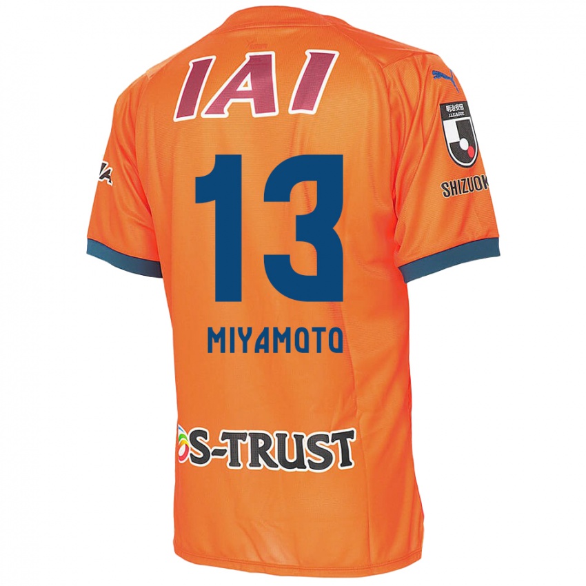 Herren Kota Miyamoto #13 Orange Blau Heimtrikot Trikot 2024/25 T-Shirt